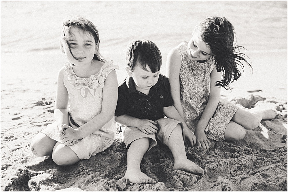 kids in sand
