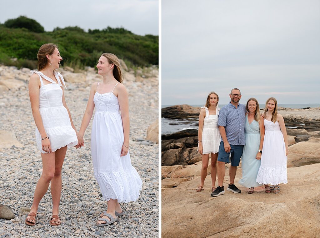 Coastal family session in Narragansett RI