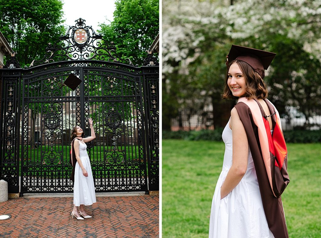 Portrait of a graduate in front of the iconic gate